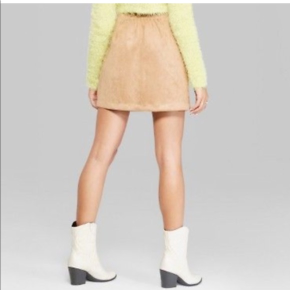 Wild fable faux suede buttondown skirt - Picture 6 of 6